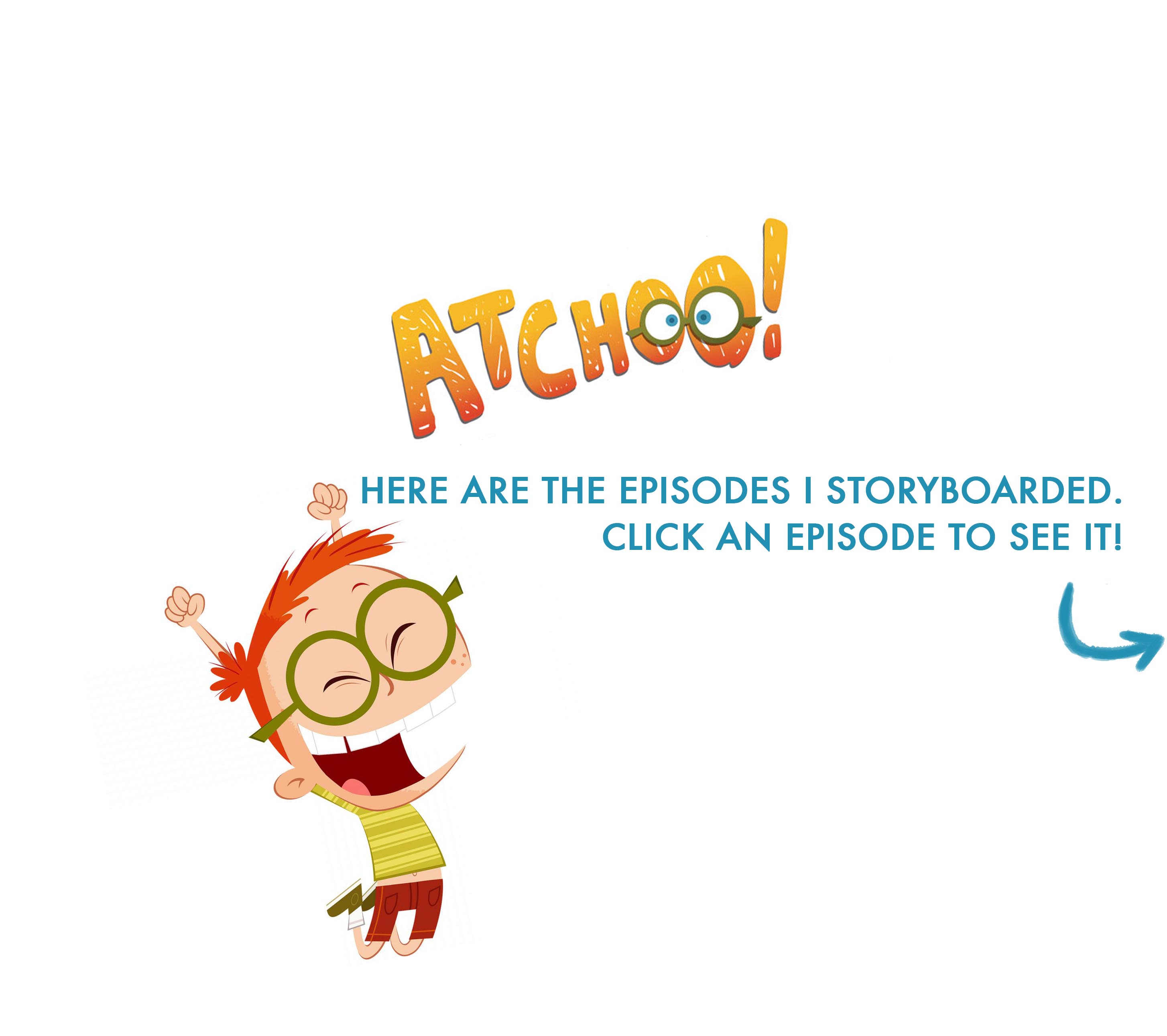 Atchoo! Animated series – Storyboards