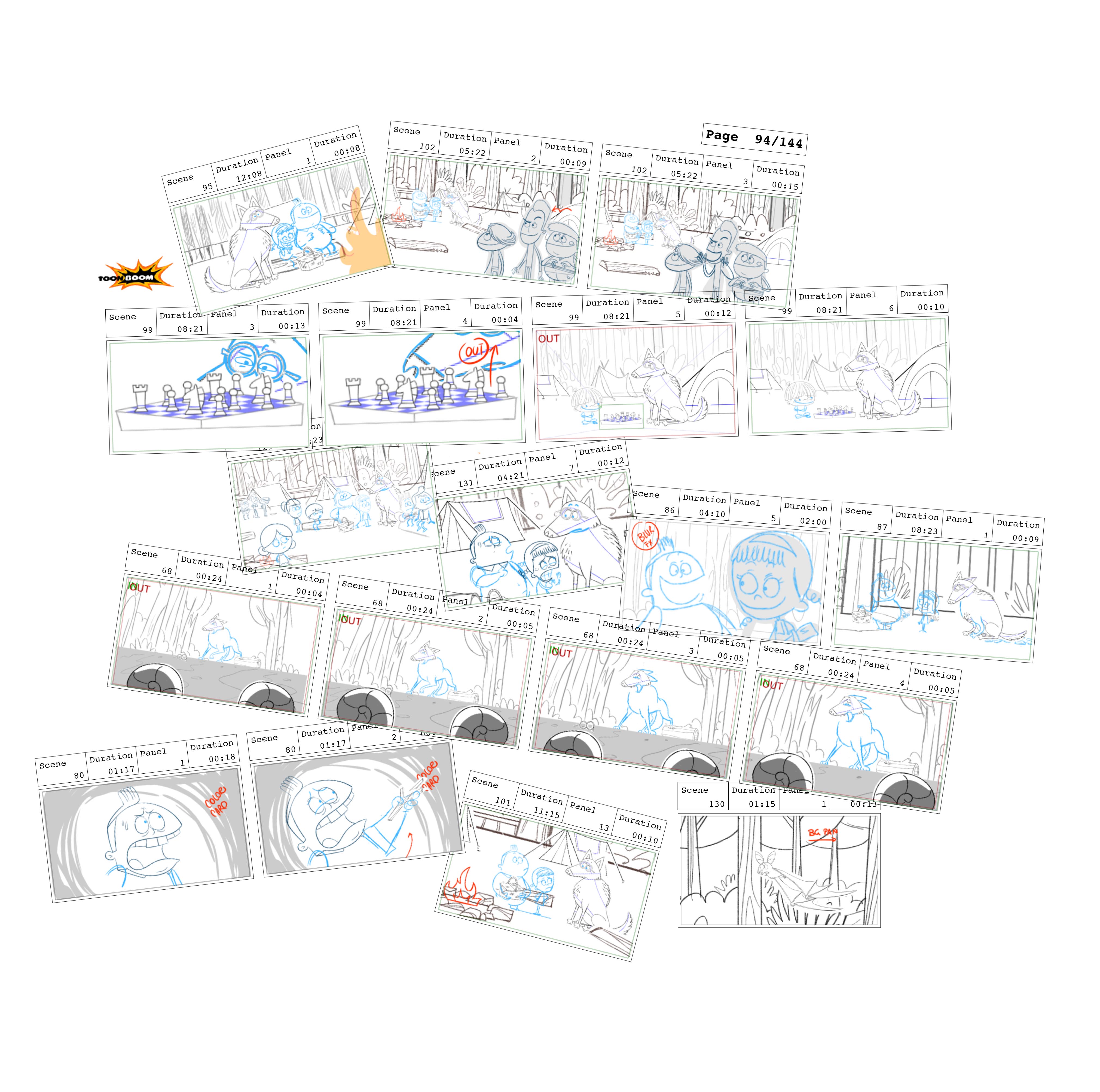 Atchoo! Animated series – Storyboards